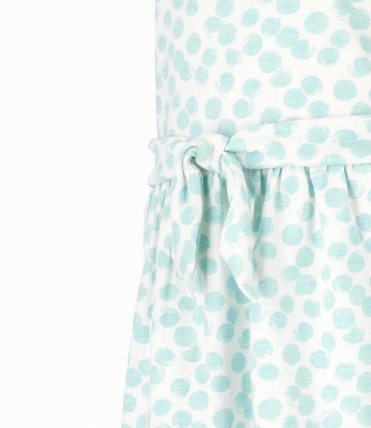 Vestido niña con flores menta 4 Kids-3