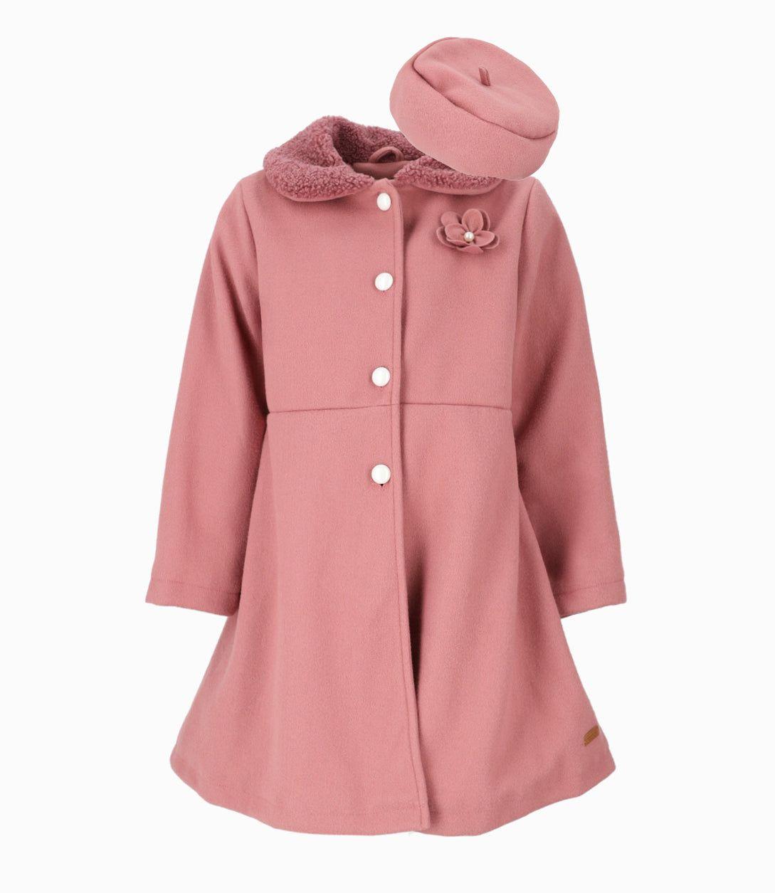 Abrigo niña con boina rosado Limonada-0
