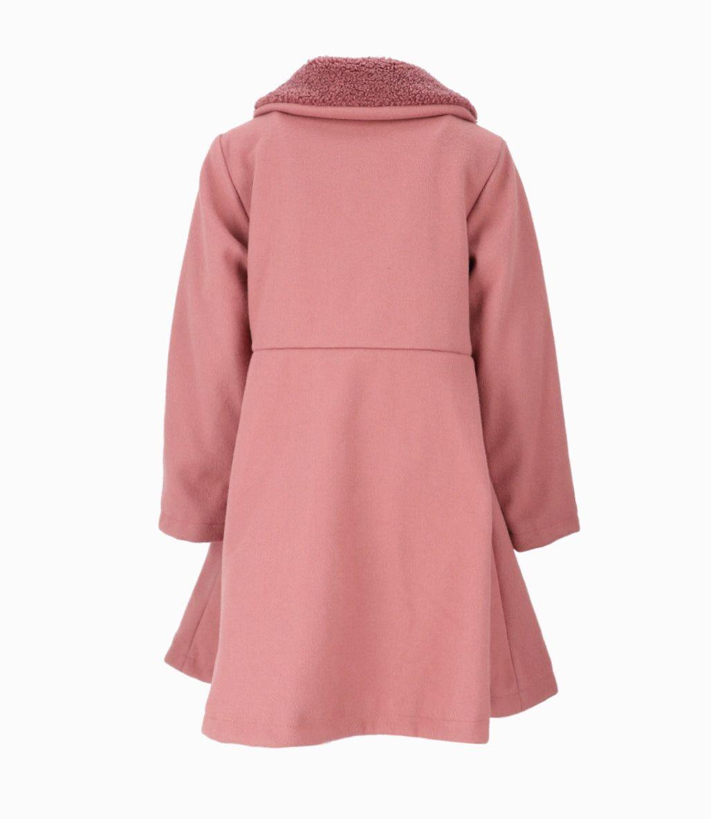 Abrigo niña con boina rosado Limonada-1