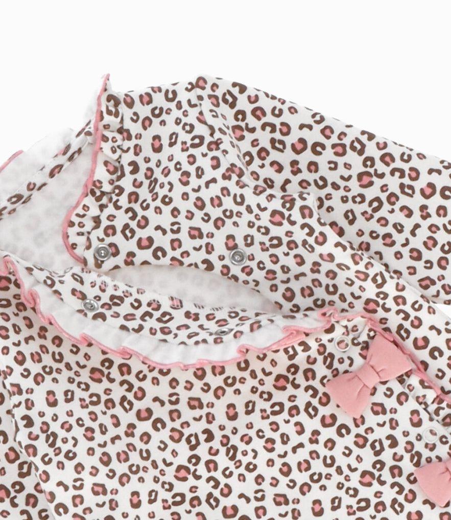 Enterito recién nacida animal print rosado Limonada-2