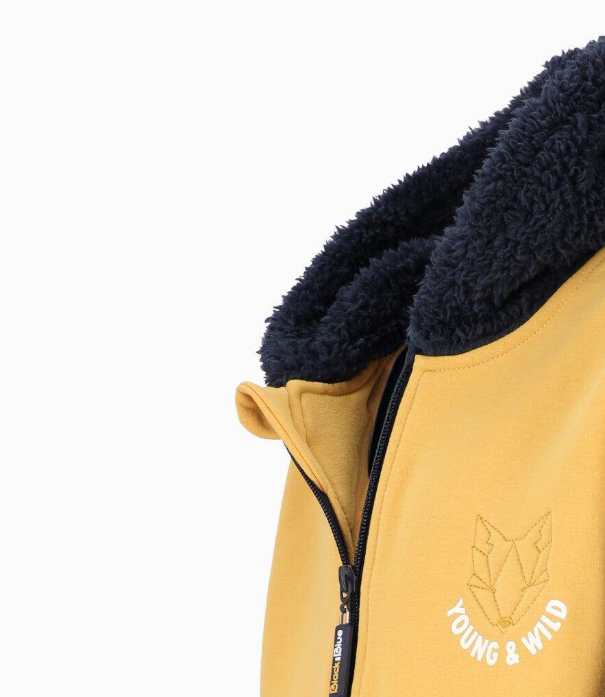 Buzo niño forest mostaza Black and Blue-2