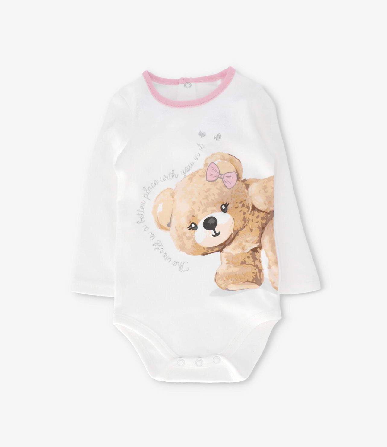 Conjunto recién nacida 3 piezas rosado Limonada-1