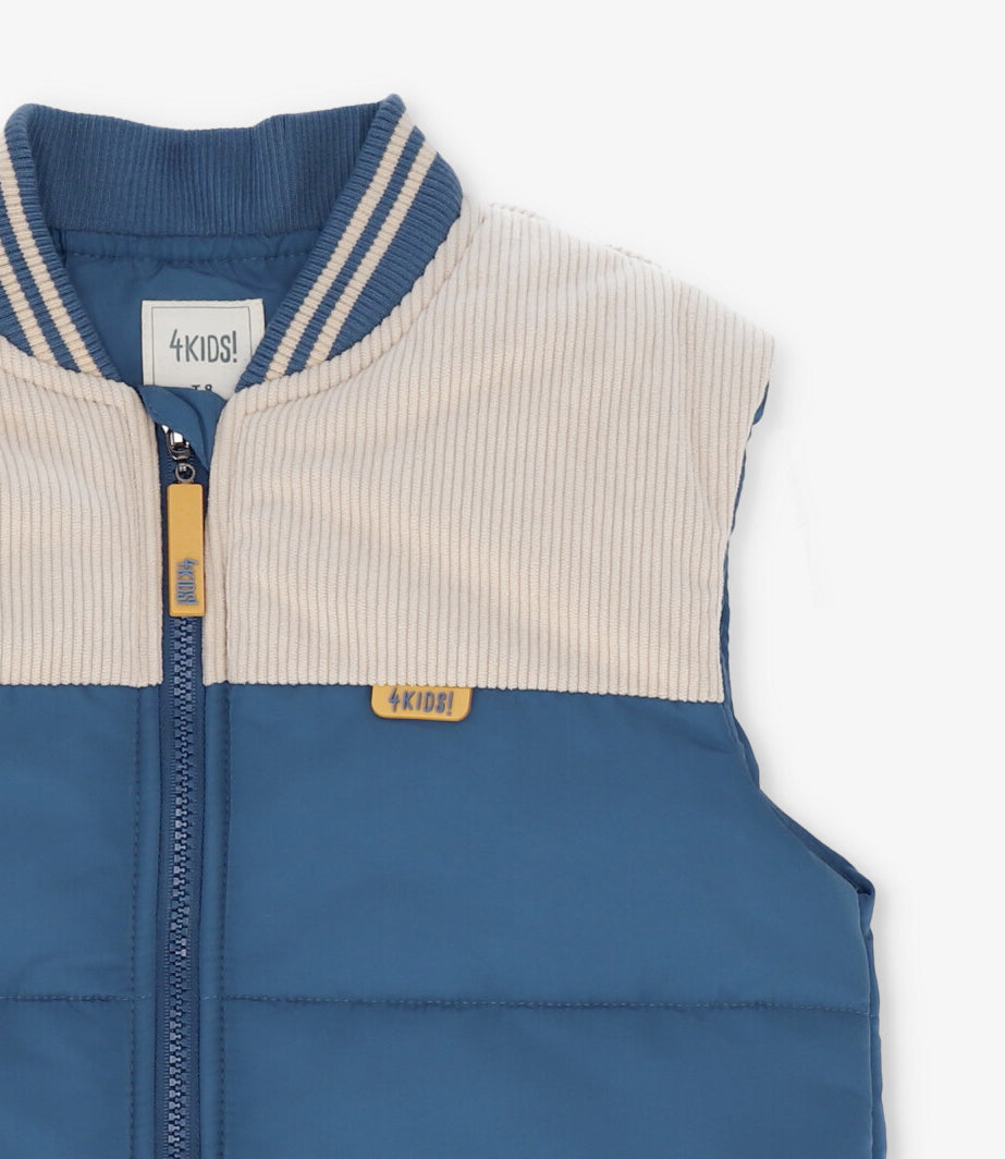 Chaqueta niño sin manga azul 4 Kids-3