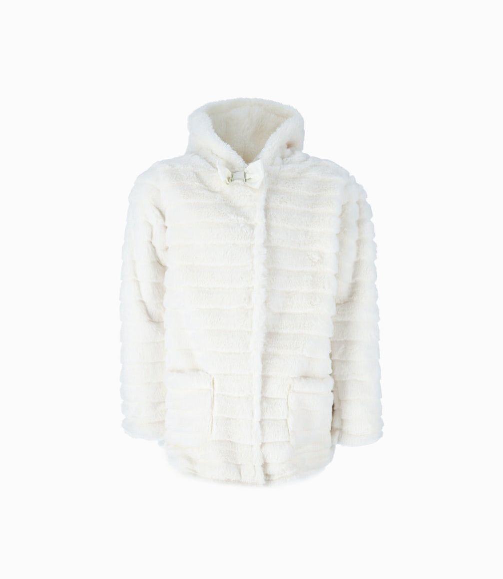 Chaqueta niña acanalada blanco Limonada-0