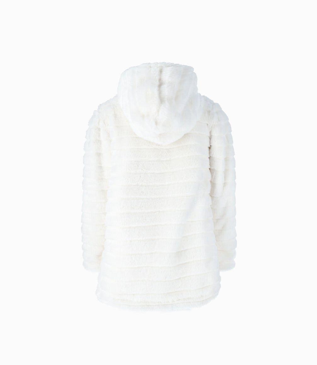 Chaqueta niña acanalada blanco Limonada-1
