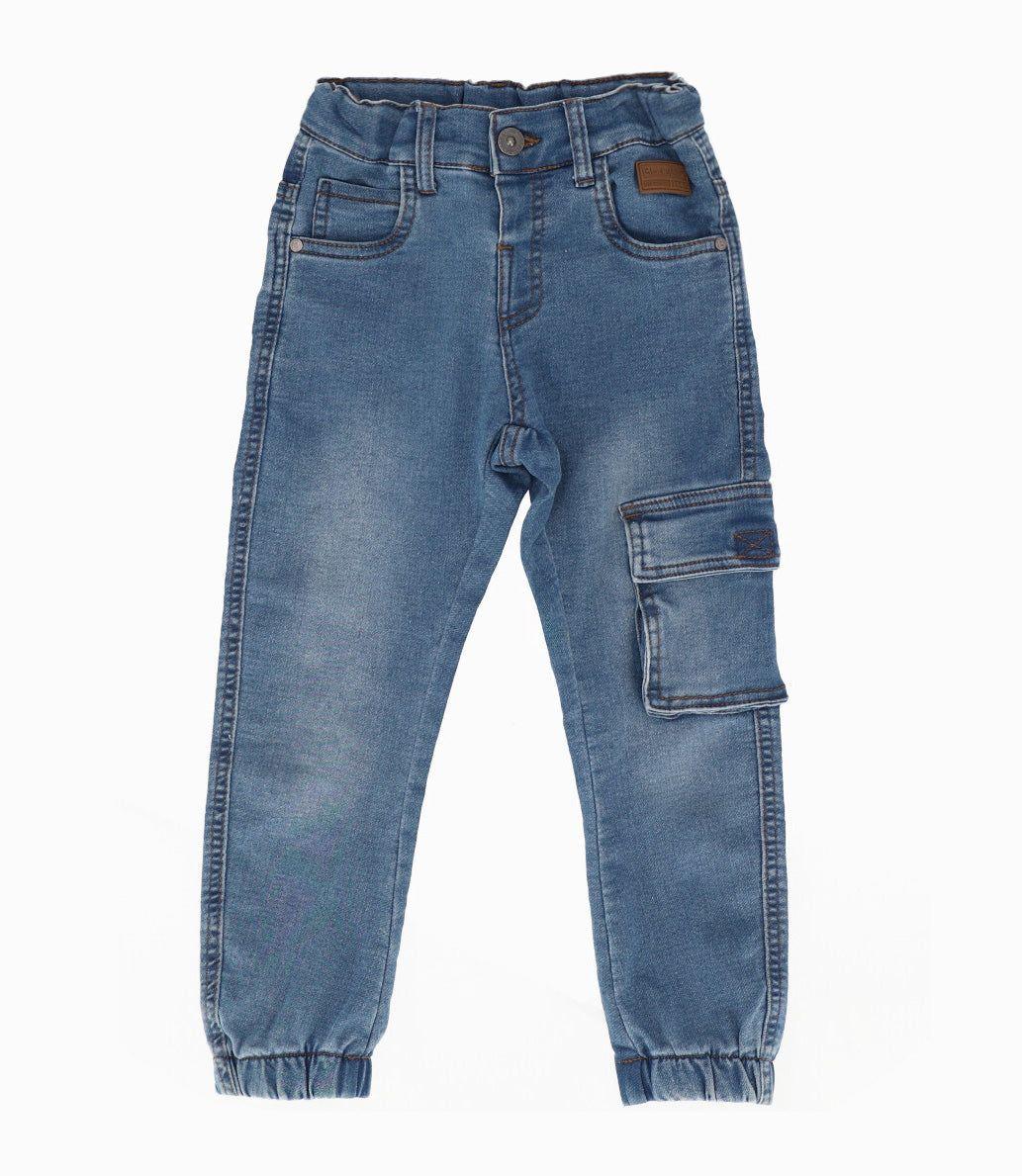Jeans niño jogger Celeste Black and Blue-0