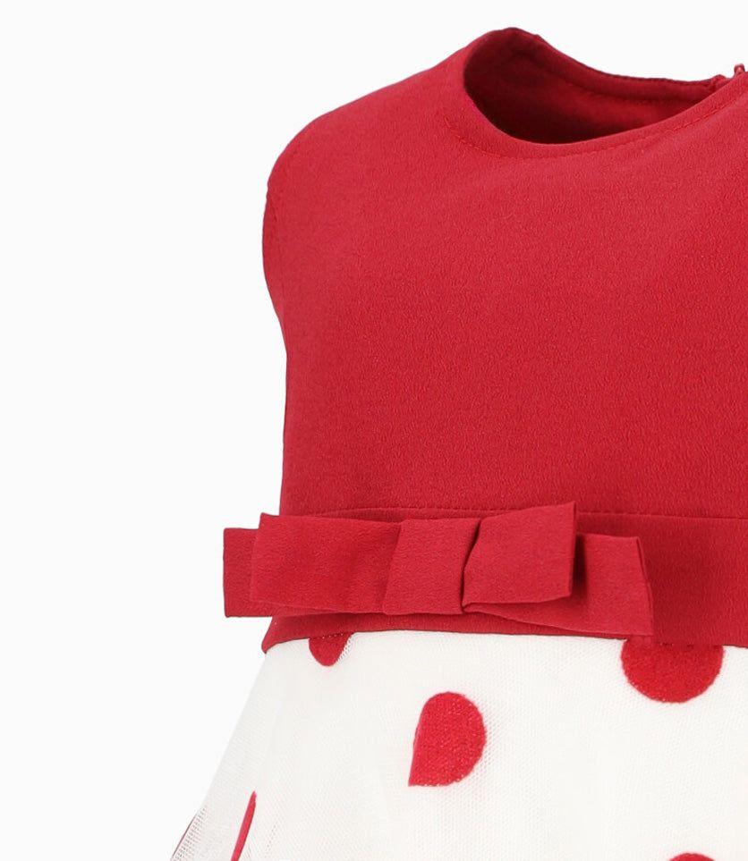 Vestido niña con puntos rojo Limonada-2