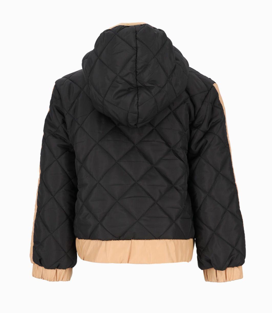 Parka niño quilt negro Black and Blue-1