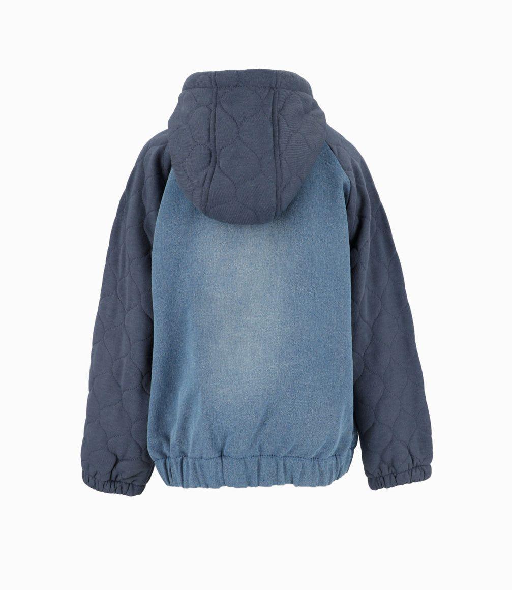 Chaqueta niño bomber azul piedra Black and Blue-1