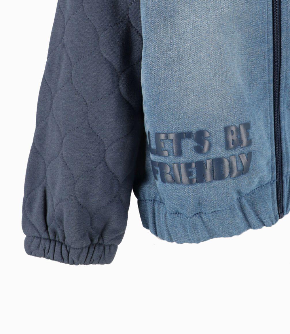 Chaqueta niño bomber azul piedra Black and Blue-2
