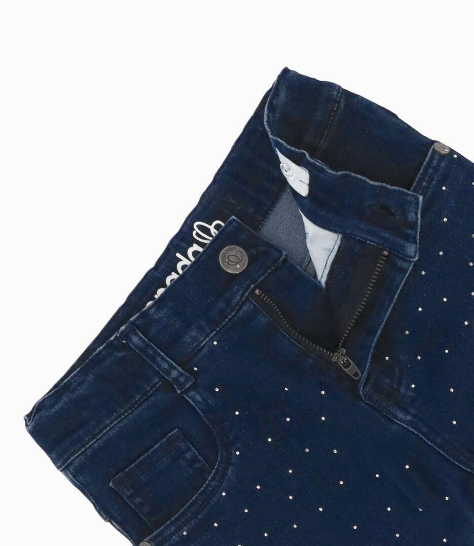 Jeans niña flare azul marino Limonada-2