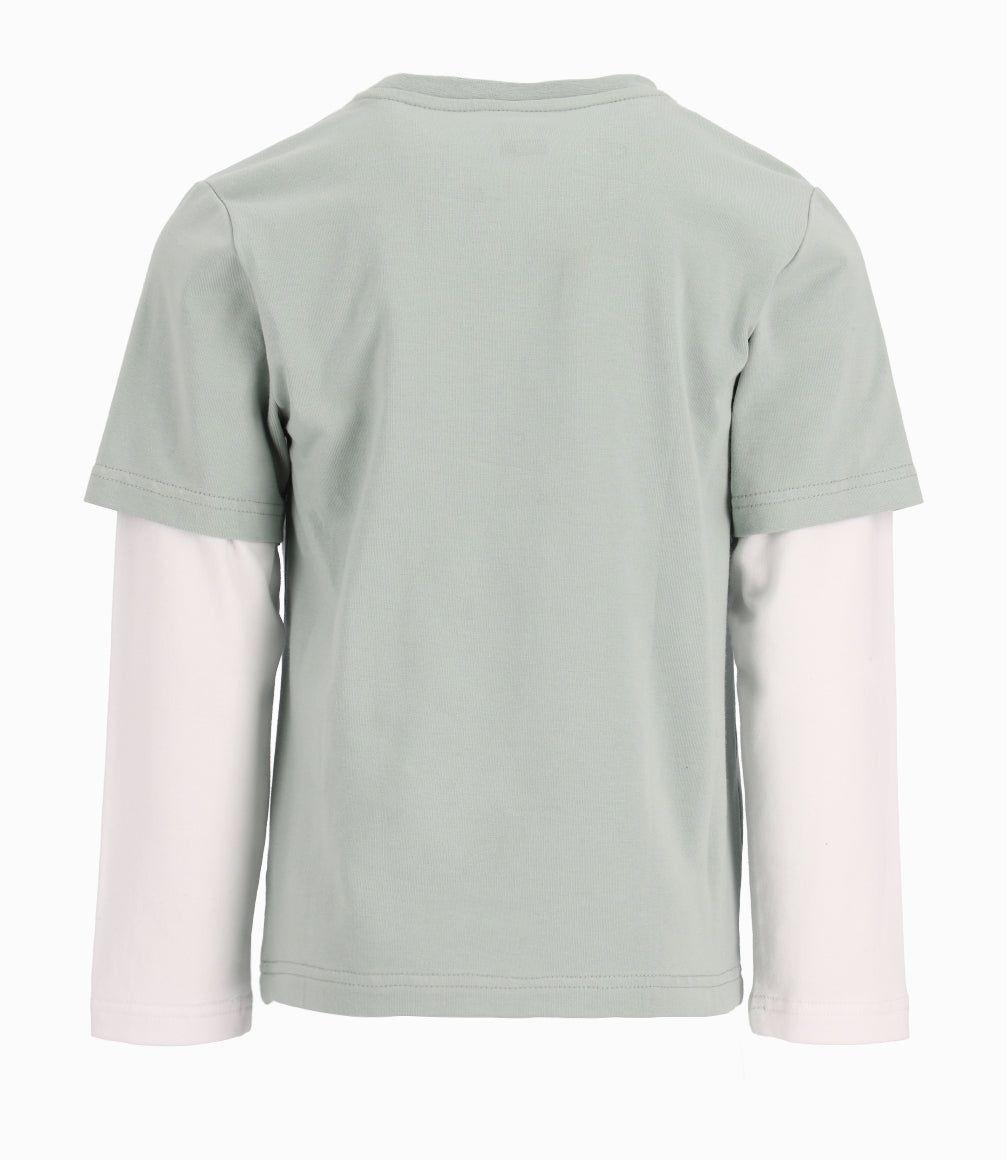 Polera Niño Con Estampado Verde 4 Kids-14