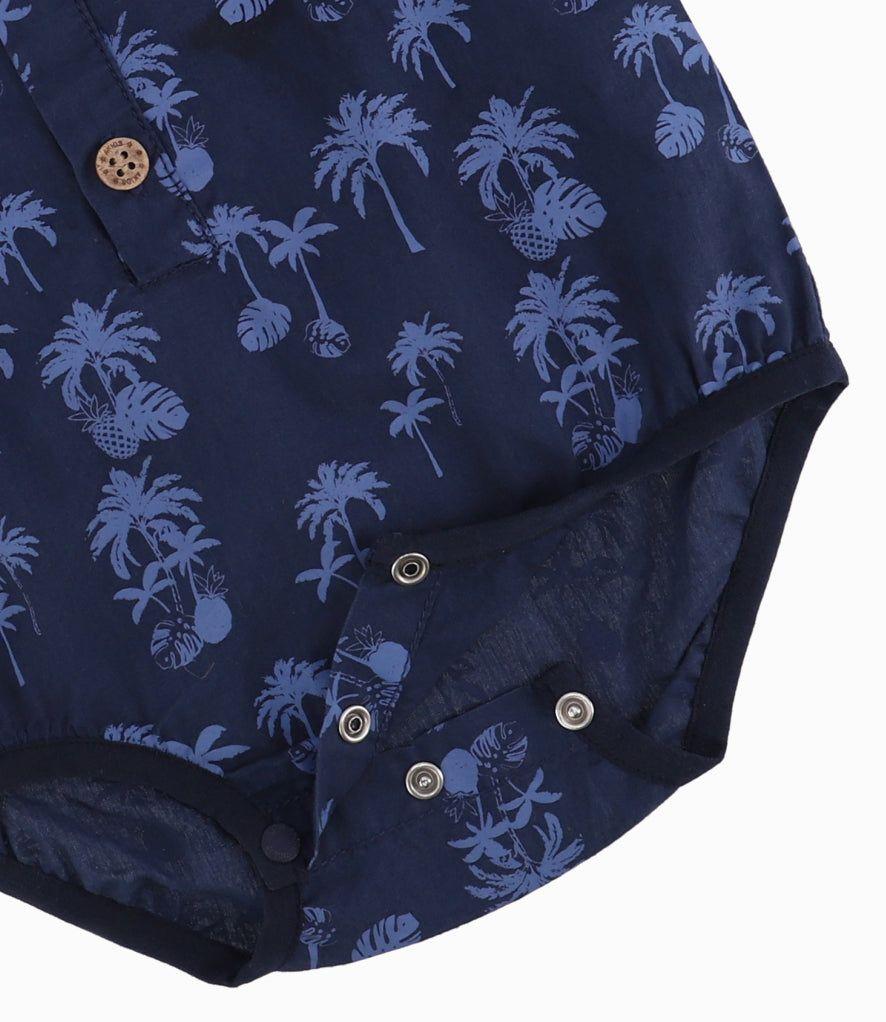 Camisa Bebé Niño Con Diseño Azul Marino-7