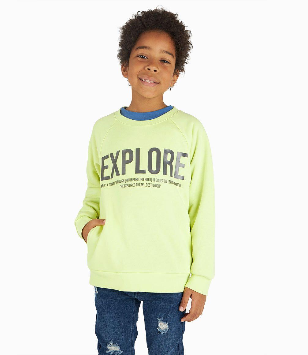 Polerón Niño Con Estampado Vainilla 4 Kids-8