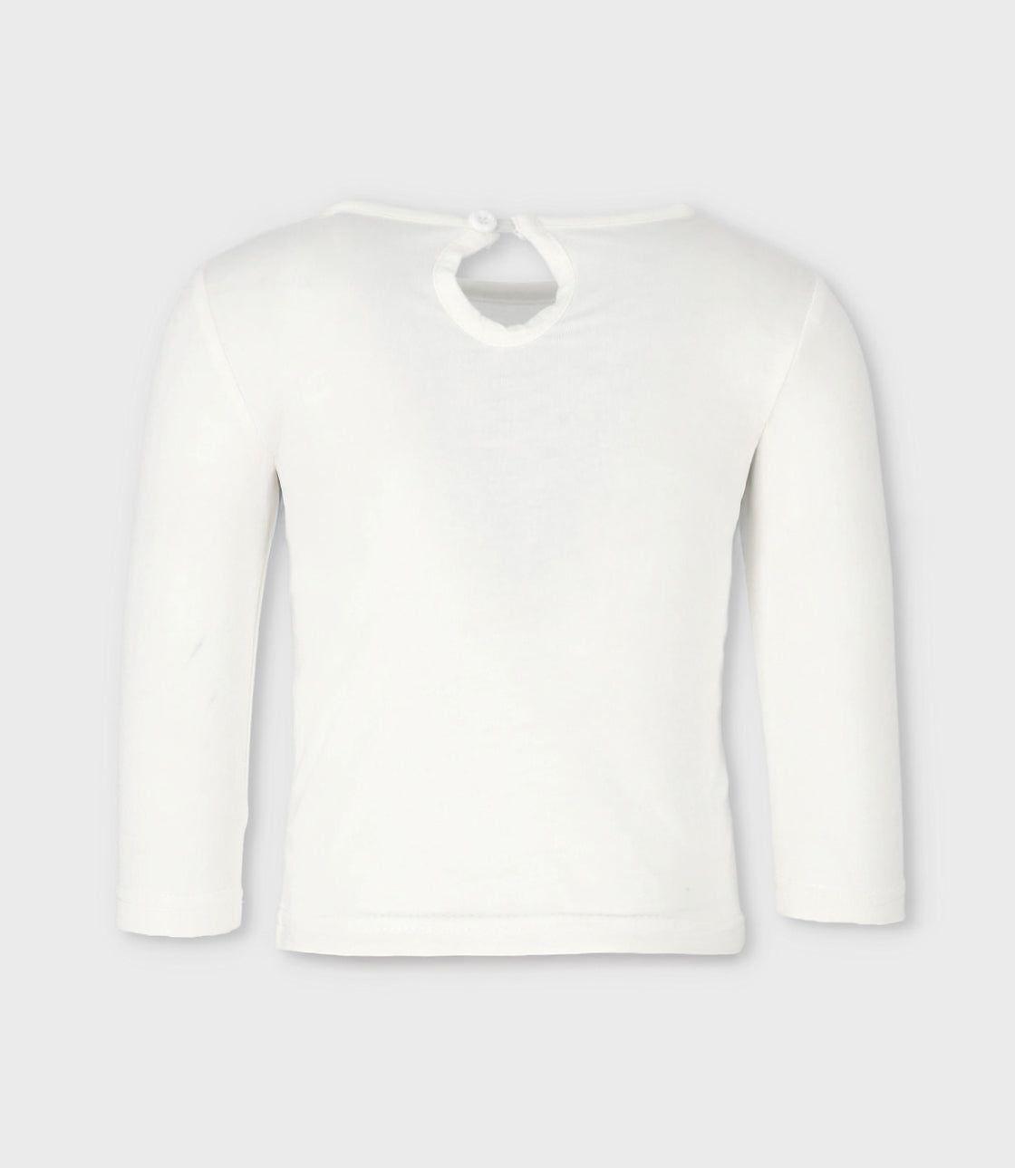 Polera bebés básica blanco Limonada-1