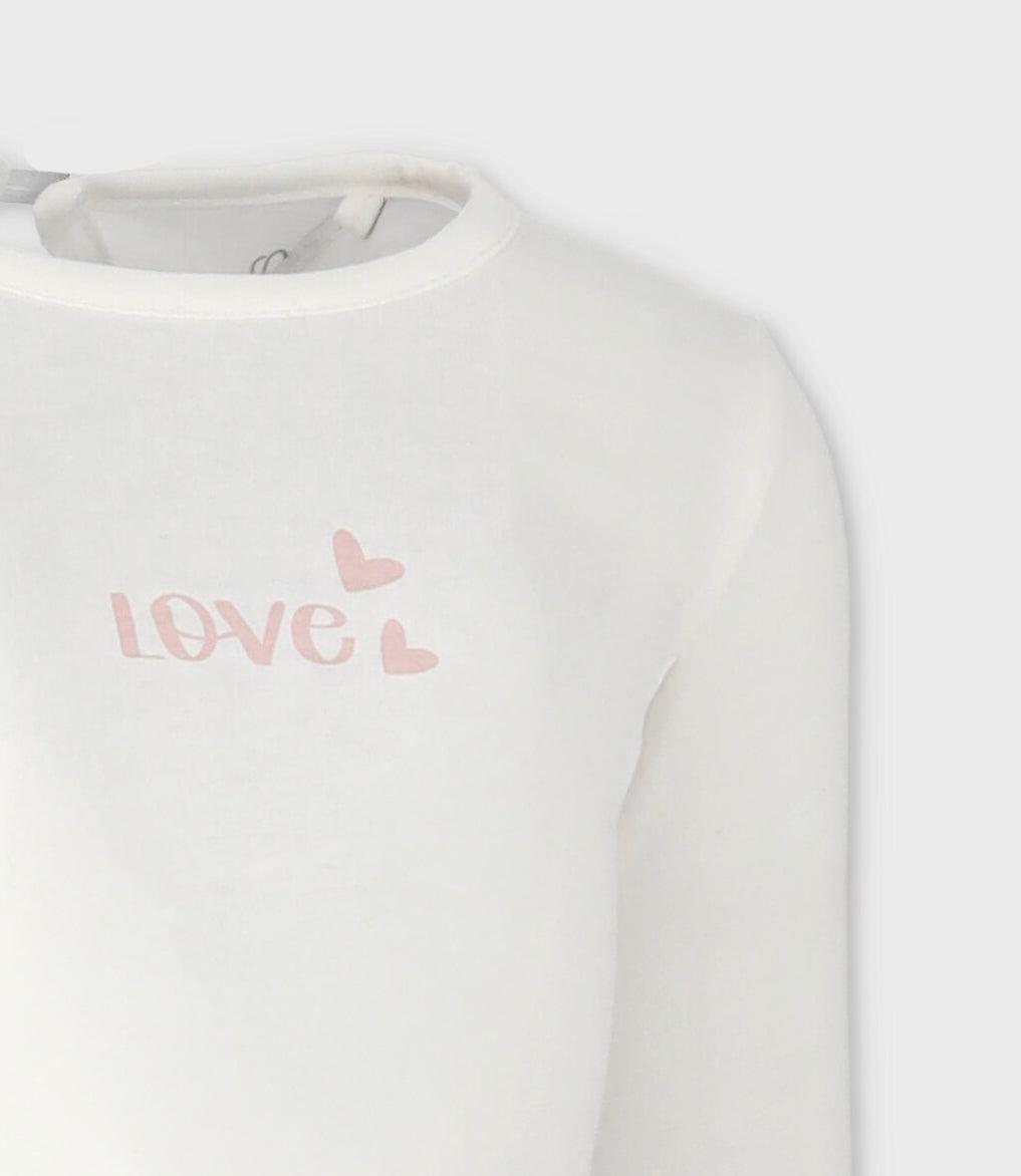 Polera bebés básica blanco Limonada-2