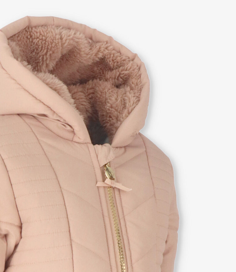 Parka bebé engomada beige Limonada-3