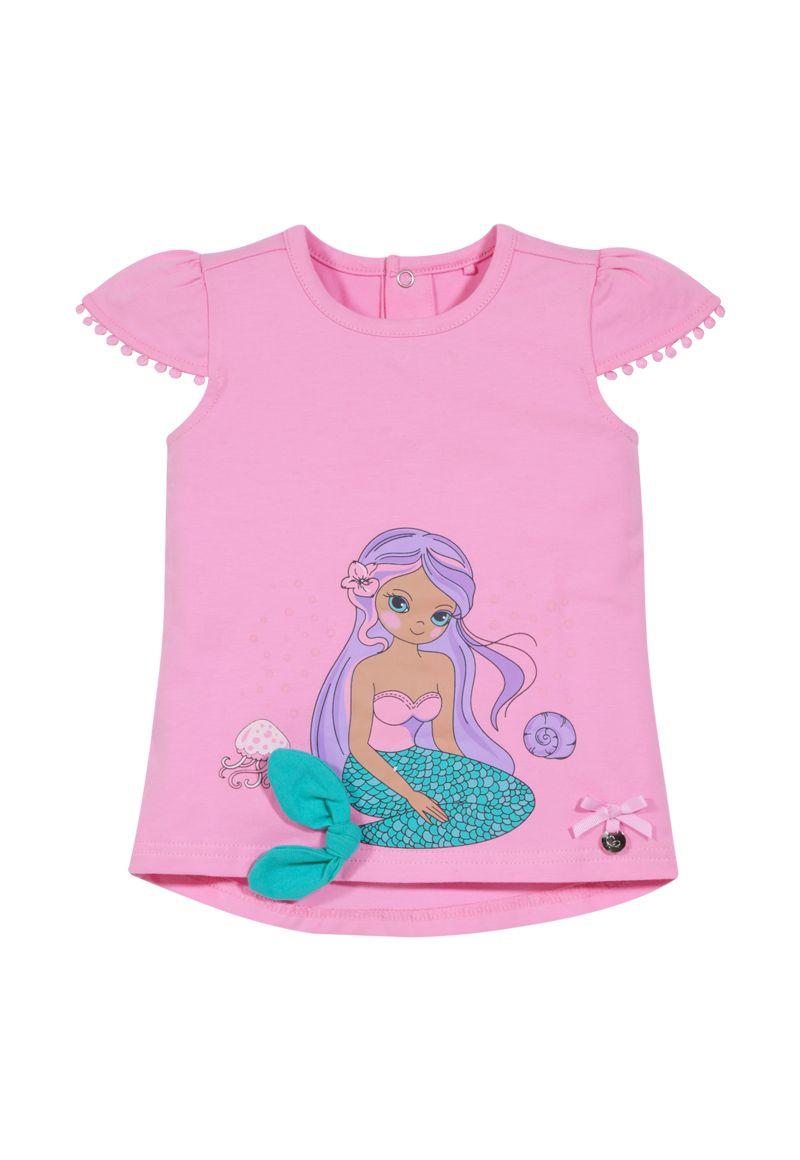 Polera Con Sirena Bebé Niña Palo Rosa Limonada-0