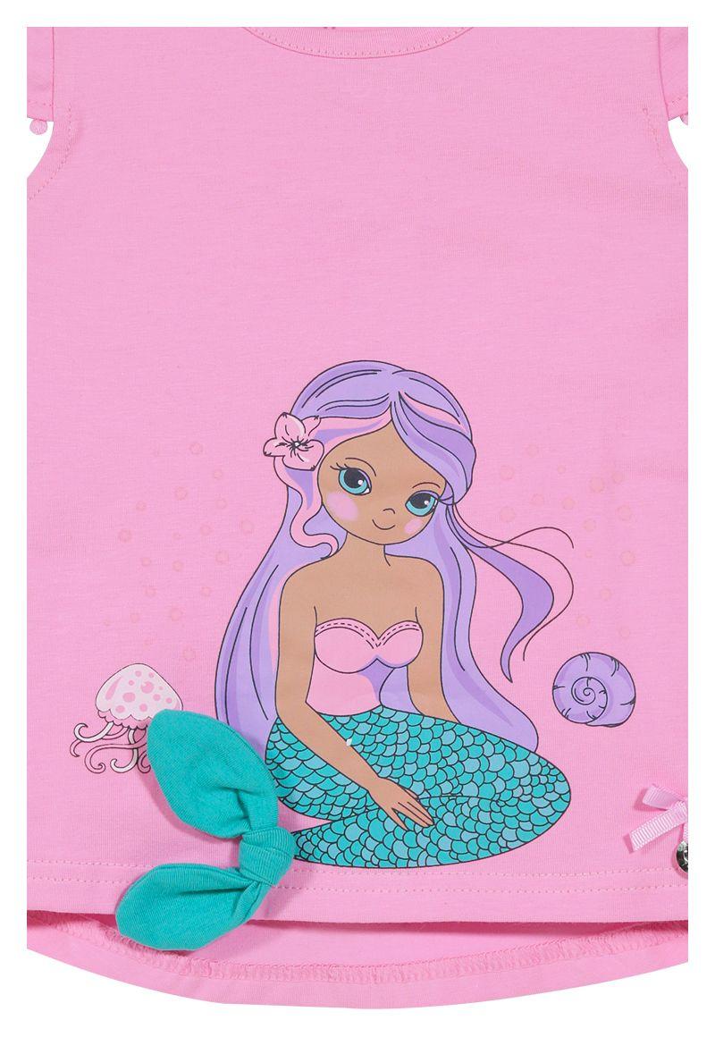 Polera Con Sirena Bebé Niña Palo Rosa Limonada-1