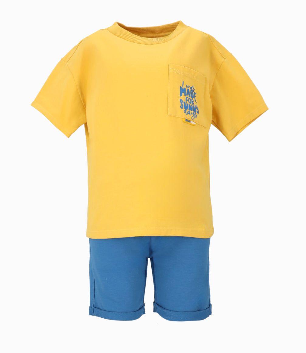 Conjunto niño basico mostaza Black and Blue-1