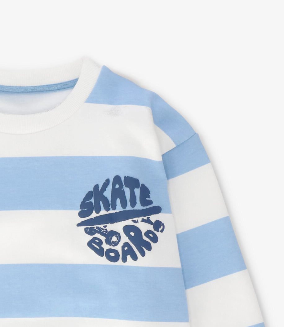 Polerón niño skate celeste 4 Kids-2