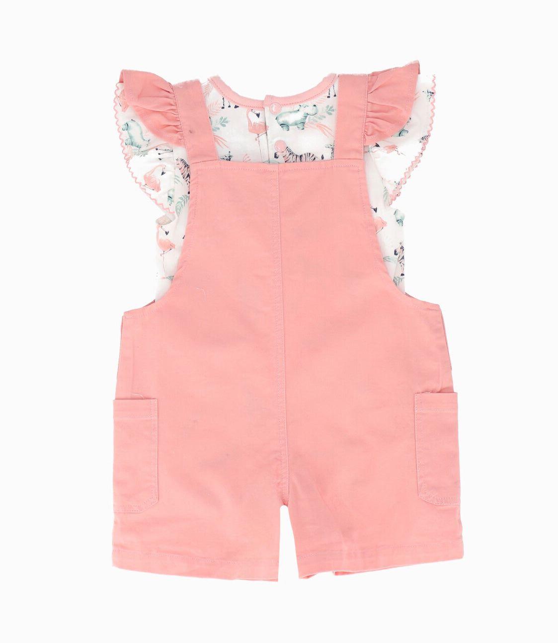 Jardinera recién nacida con vuelo rosado 4 Kids-1