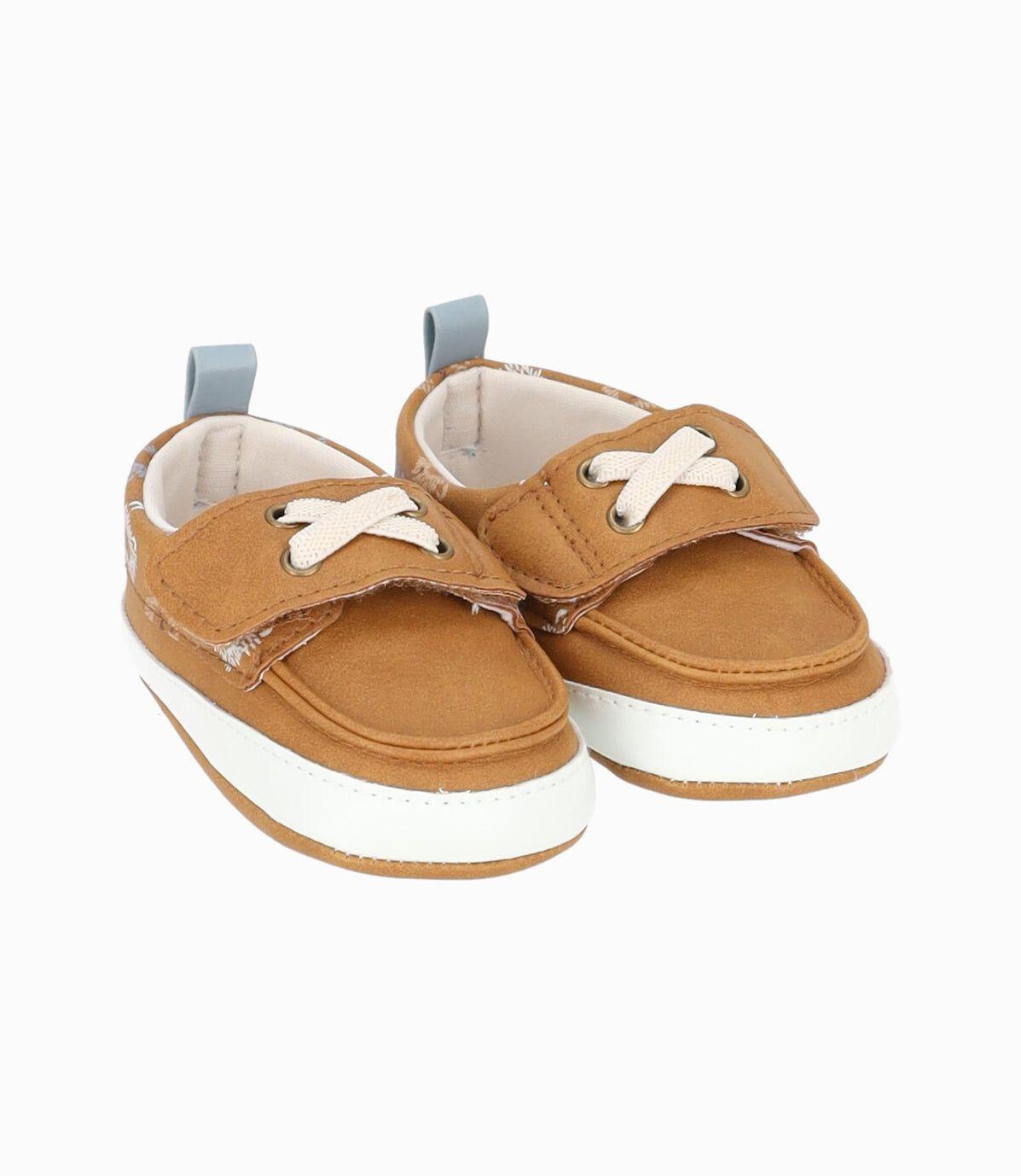 Zapato recién nacido con diseño café 4 Kids-0