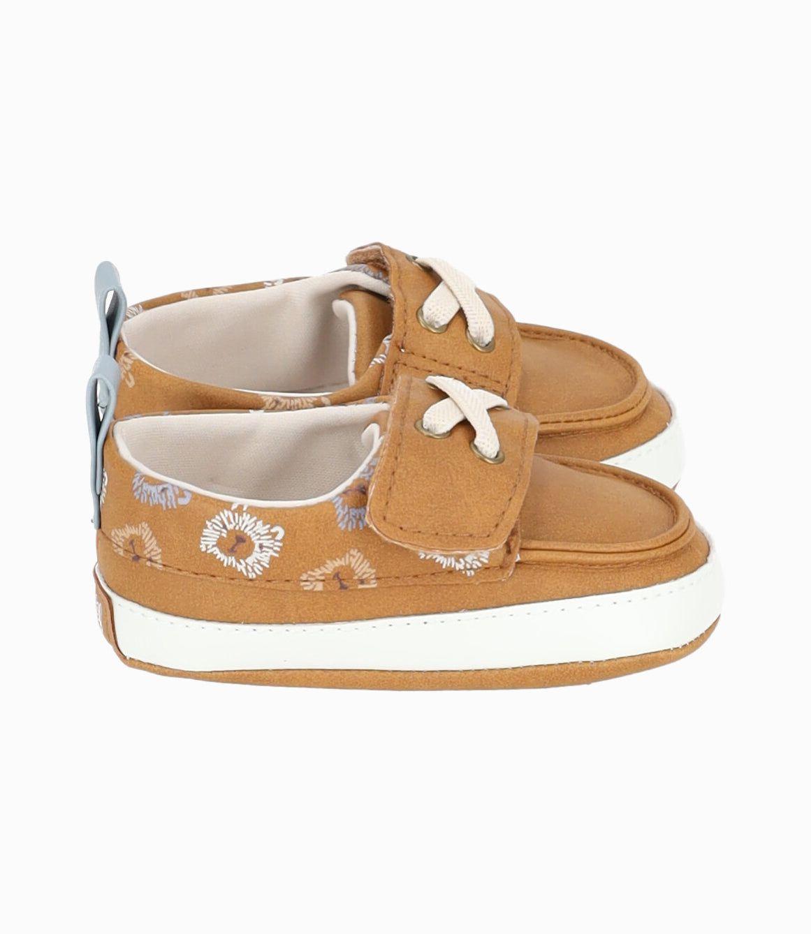Zapato recién nacido con diseño café 4 Kids-1