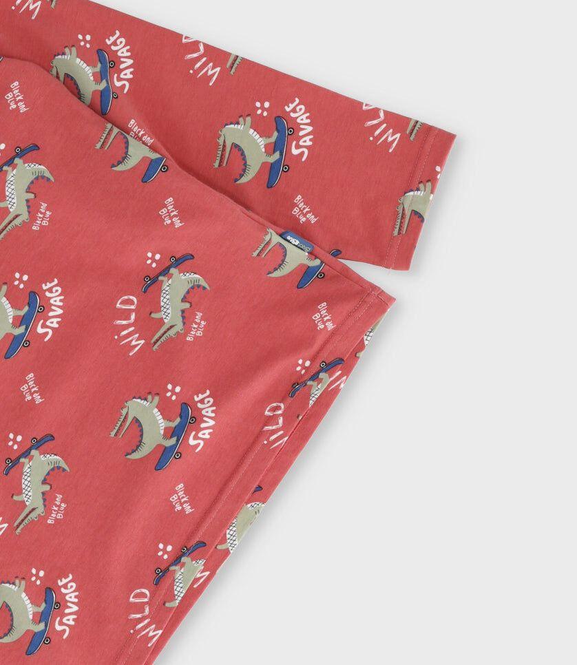 Polera manga larga niño wild terracota Black and Blue-2