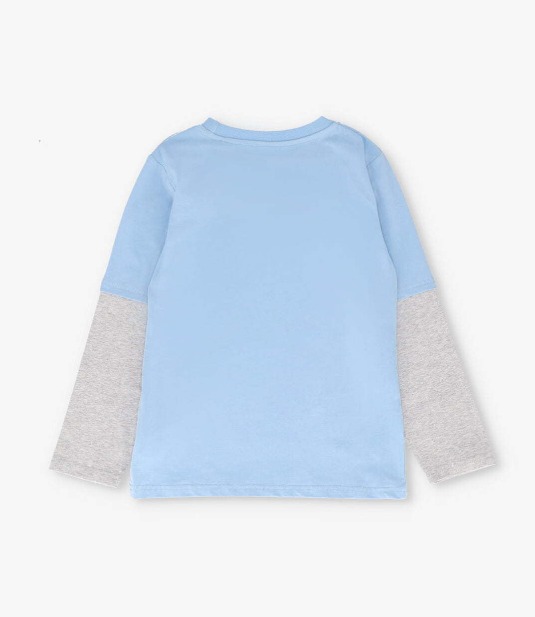 Polera manga larga niño new york celeste 4 Kids-1