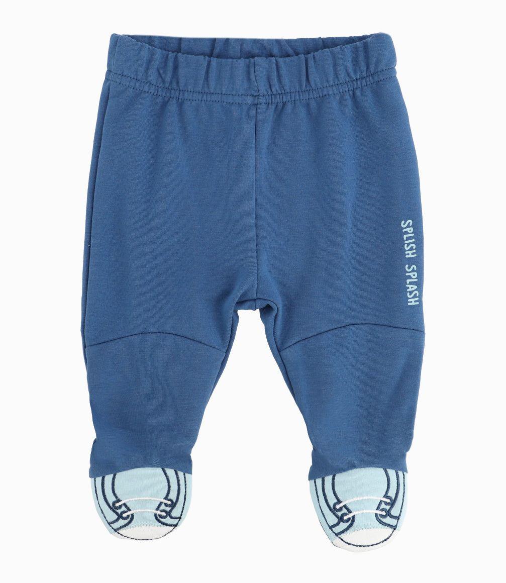 Buzo Recién Nacido Con Ballenas Menta-5