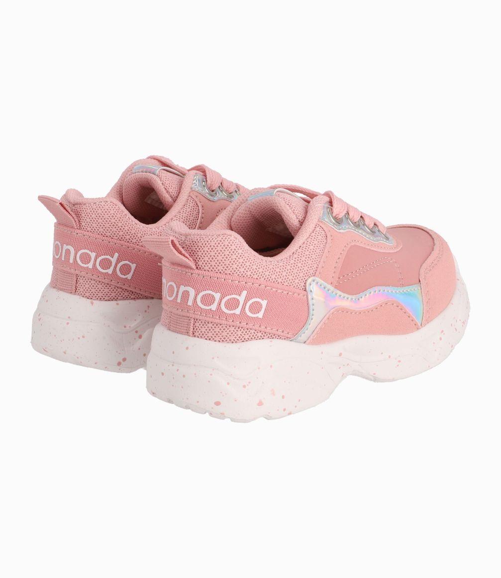 Zapatilla Niña Chunky Rosado-2