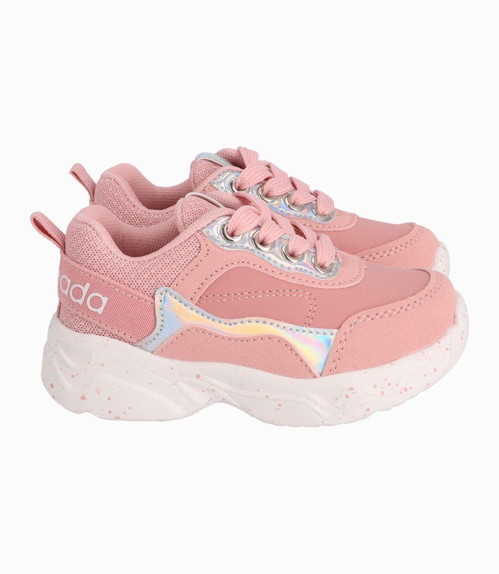 Zapatilla Niña Chunky Rosado-1