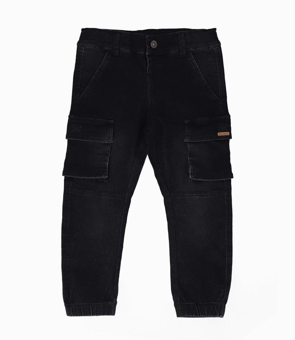 Jeans niño pitillos negro Black and Blue-0