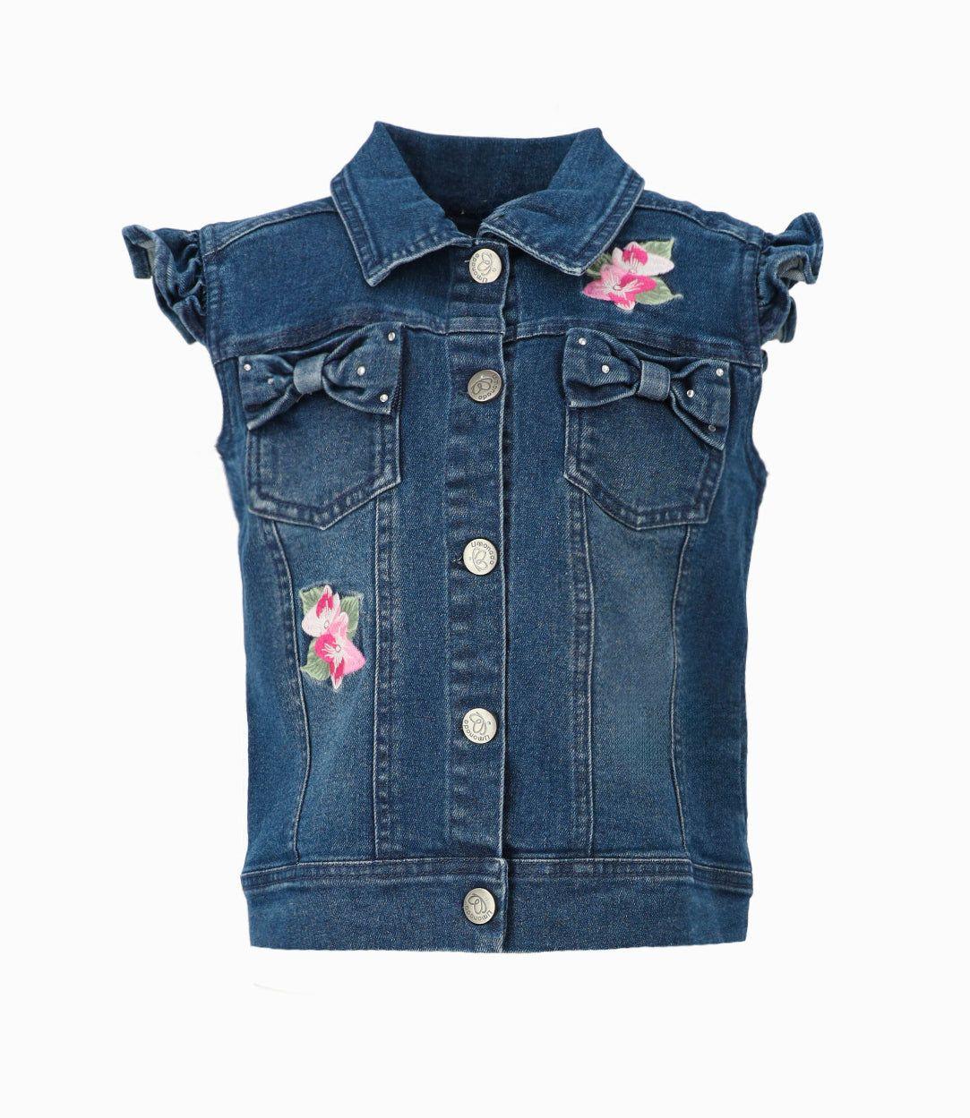 Chaqueta niña sin mangas Azul Marino Limonada-0