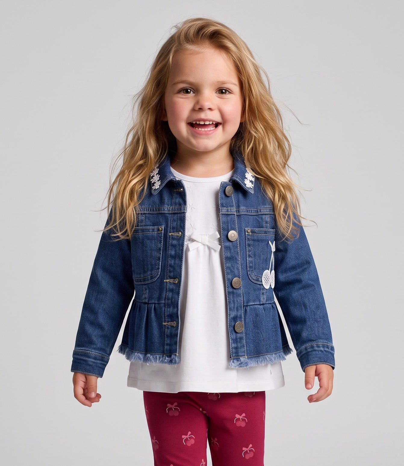Chaqueta bebé  L12071270409 denim azul Limonada-0