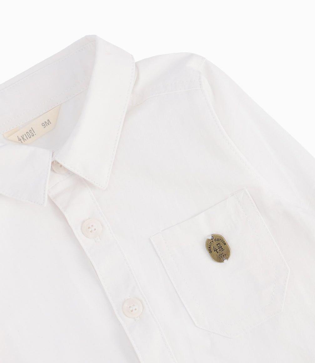 Camisa Bebé Niño Básica Blanco-9