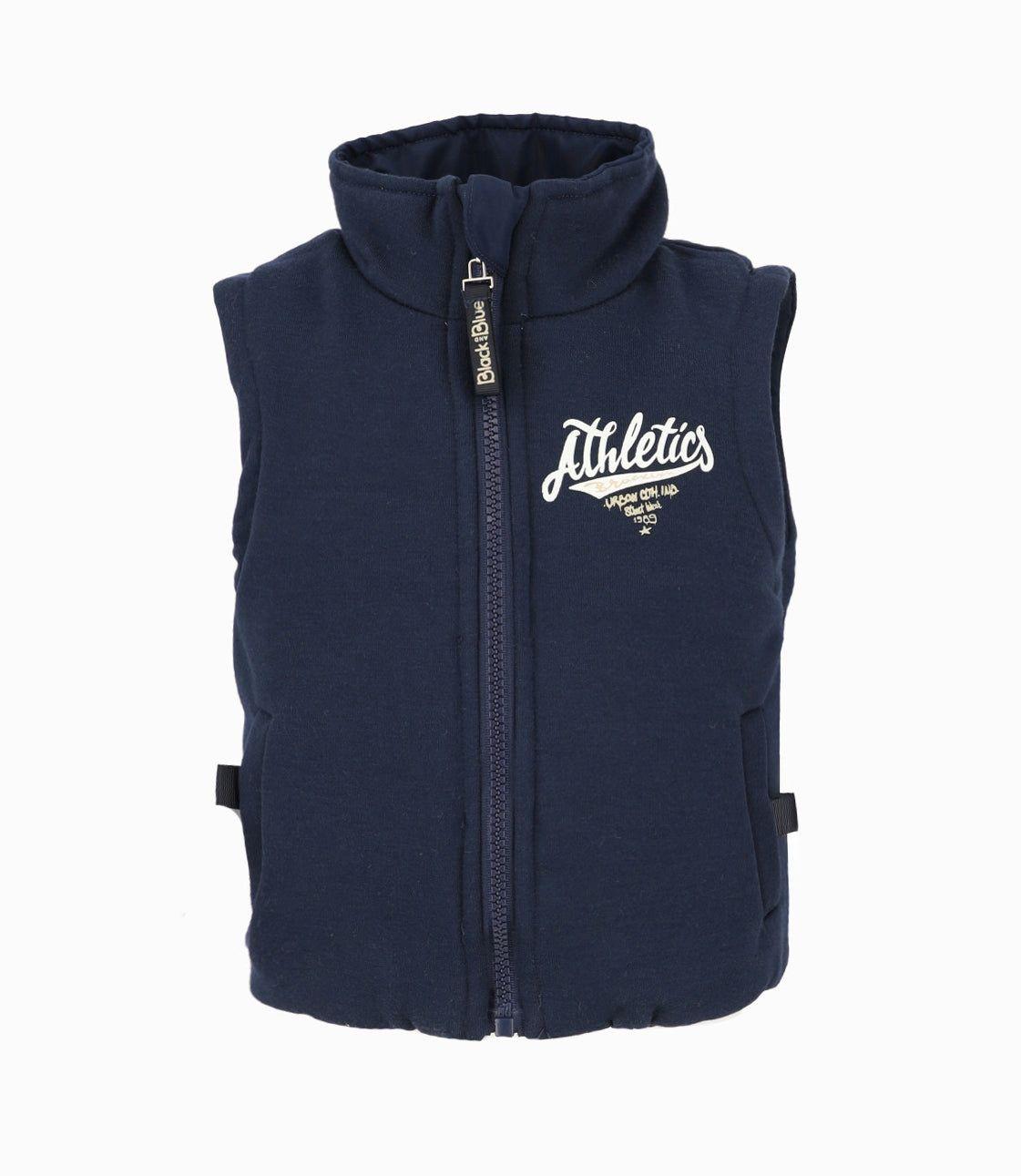 Parka bebés reversible azul marino Black and Blue-3