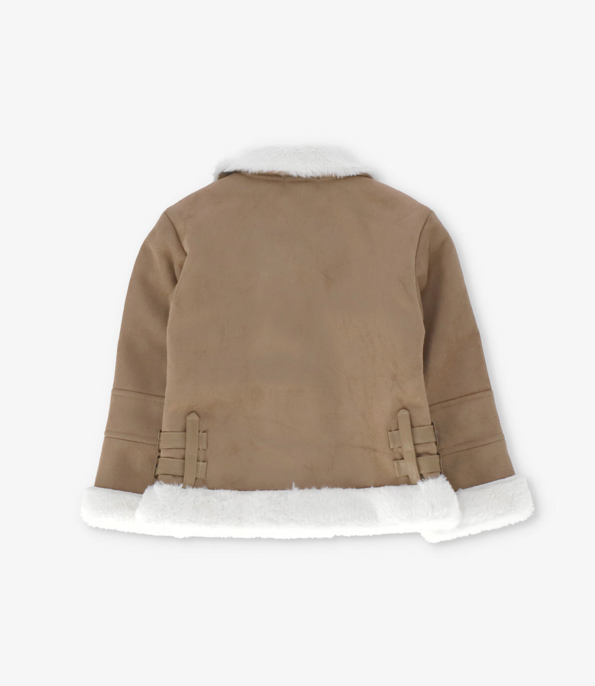 Chaqueta bebé aviadora de gamuza chocolate Limonada-2