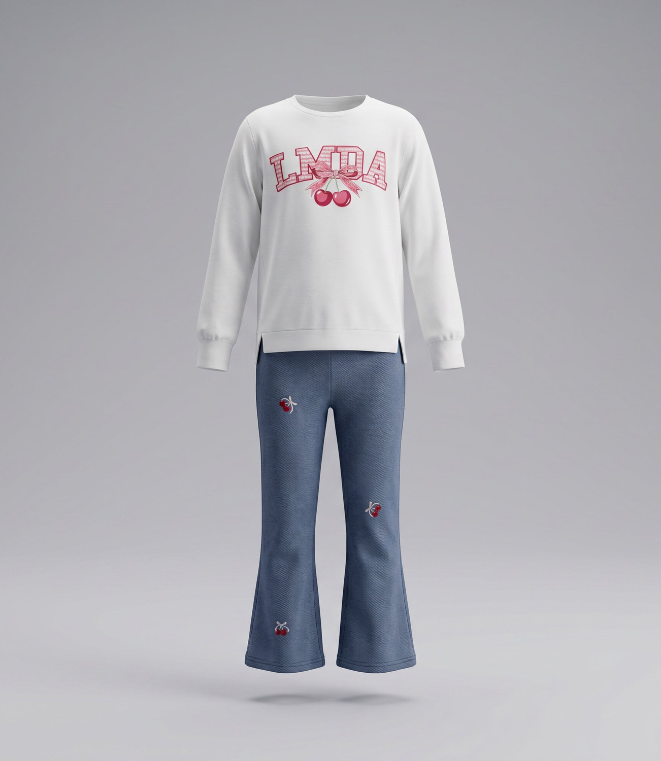 Conjunto polerón liviano y calza niña  L11221270603 crudo-1