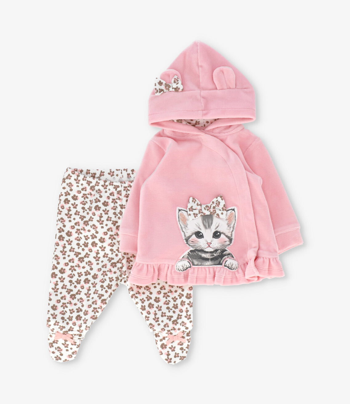 Conjunto recién nacida animal rosado Limonada-0