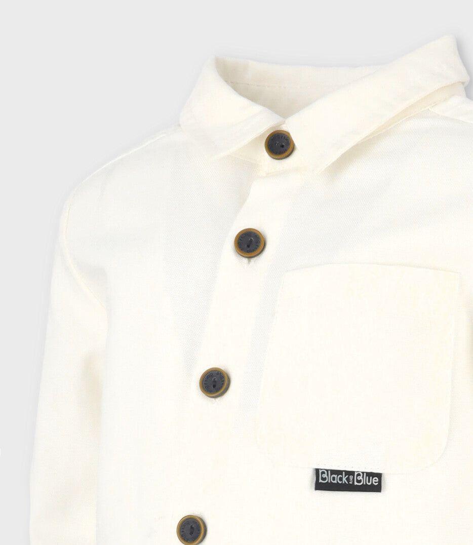 Camisa bebés básica blanco Black and Blue-2
