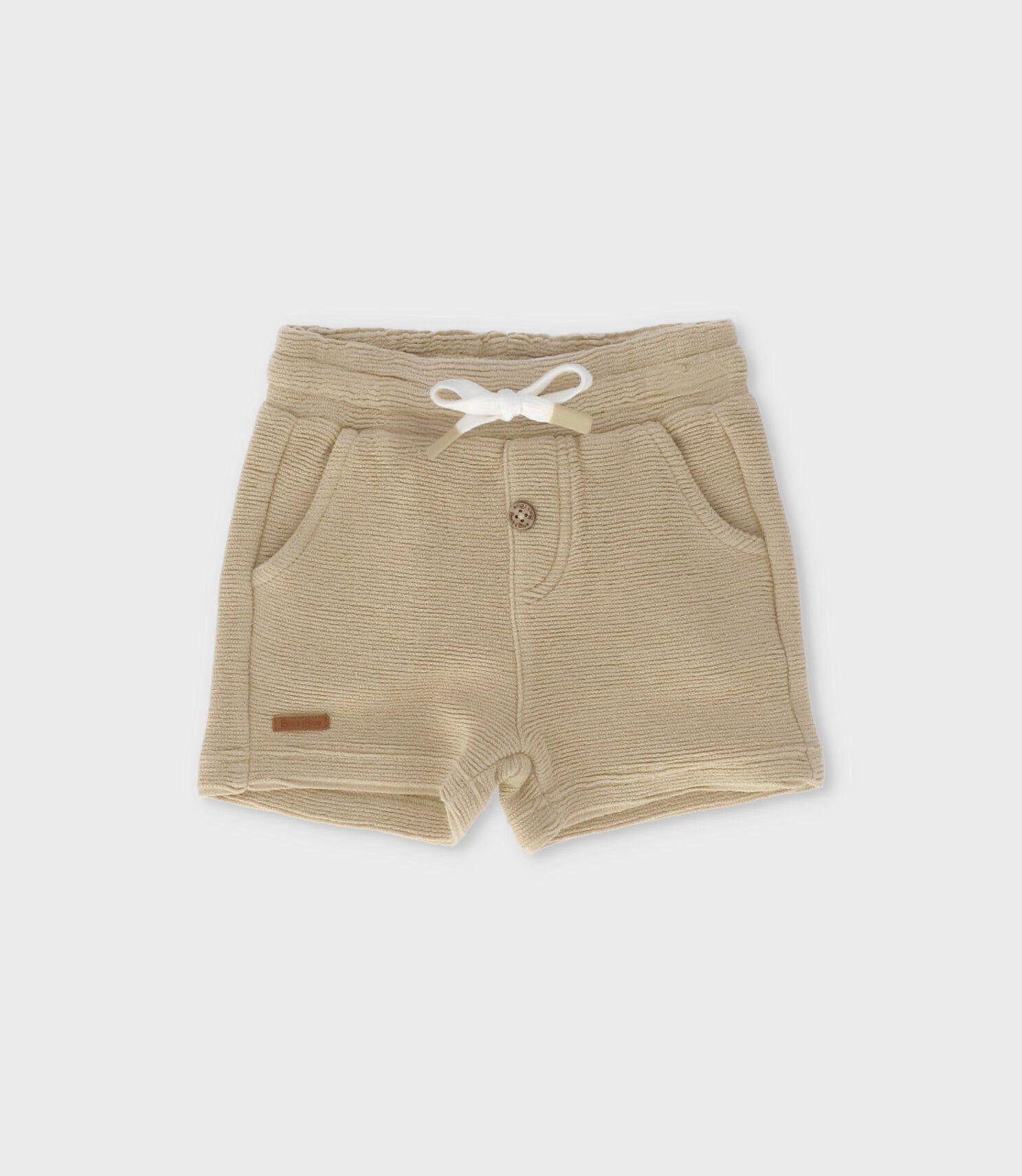 Bermuda bebé básica beige Black and Blue-0