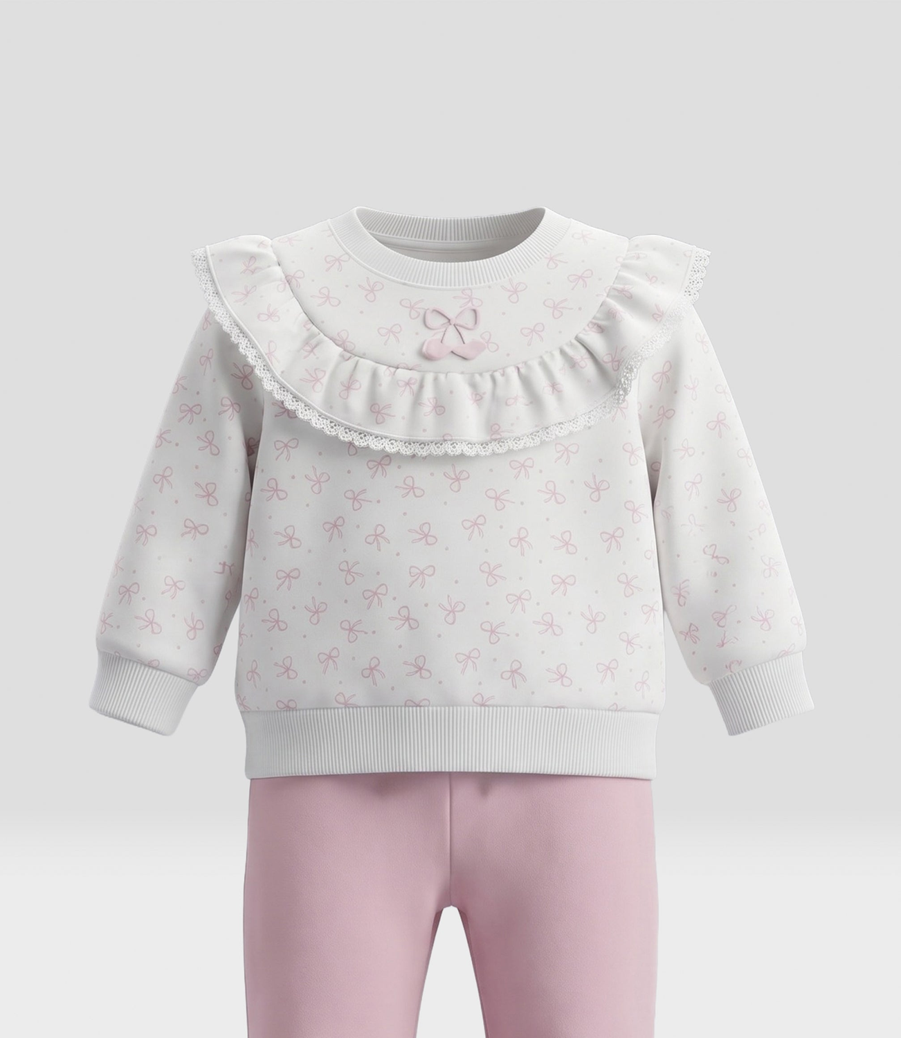 Conjunto recién nacida con lazos L13221270503 crudo Limonada-3