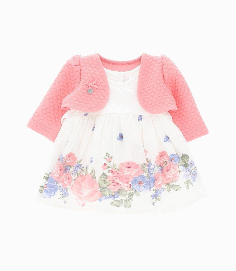 Vestido recién nacida con bolero Coral LIMONADA-0
