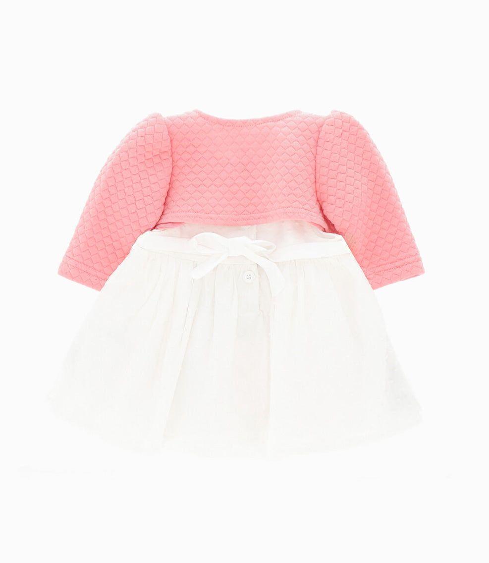 Vestido recién nacida con bolero Coral LIMONADA-1