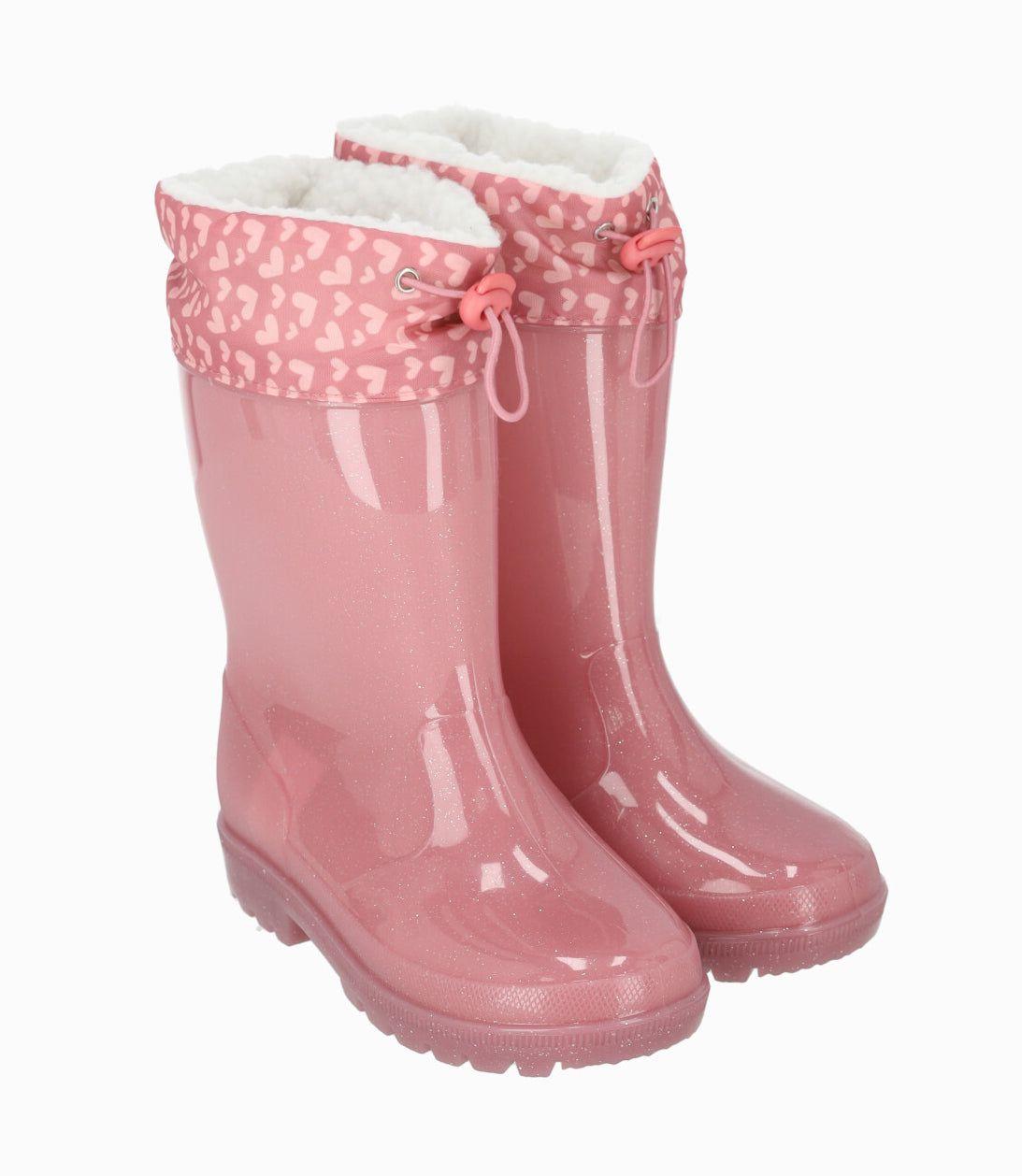 Bota niña para lluvia rosado Limonada-0