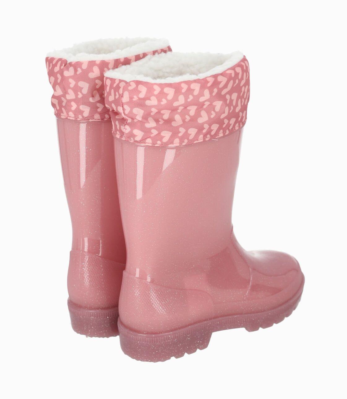 Bota niña para lluvia rosado Limonada-2