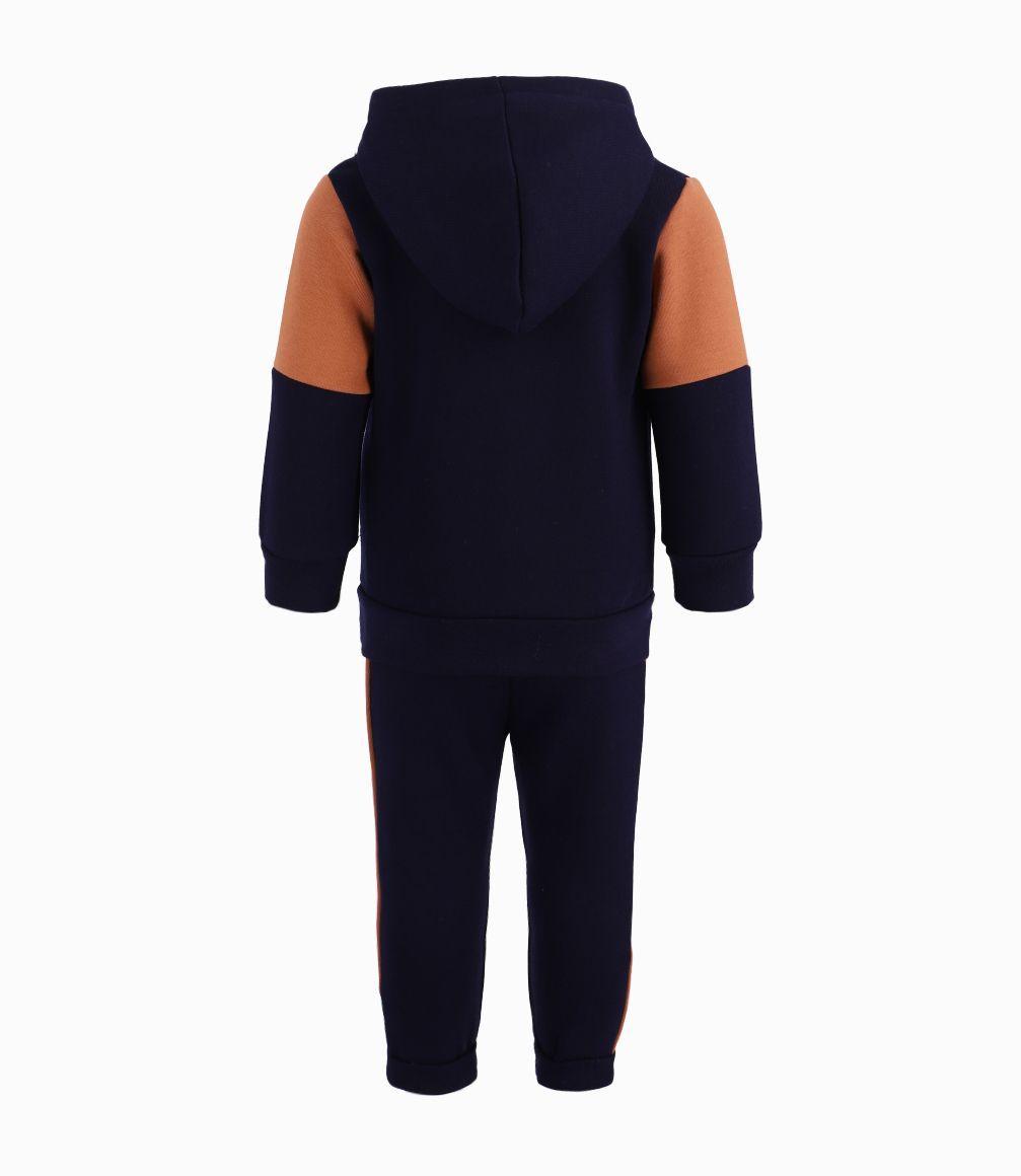 Conjunto Buzo Bebé Niño Bicolor 4 Kids Azul Marino-2