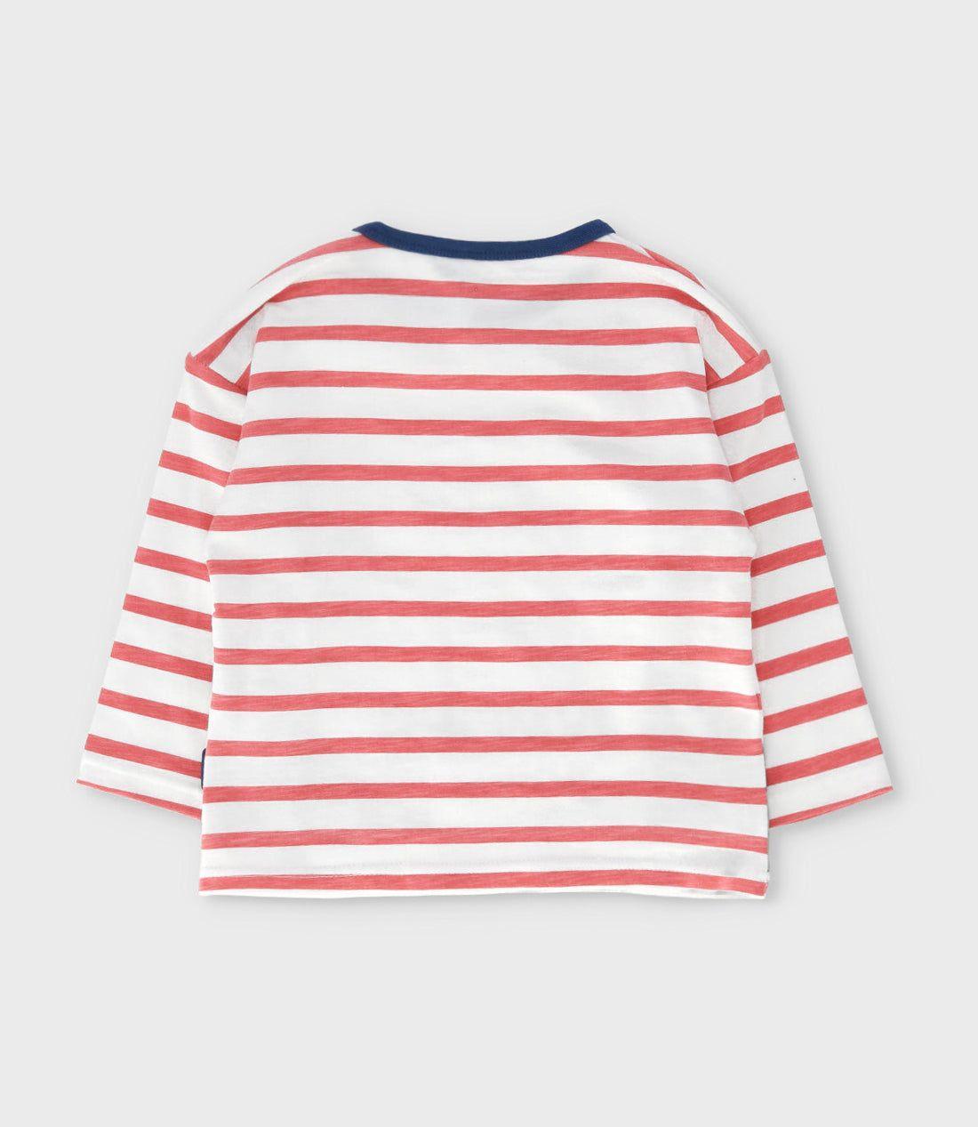 Polera manga larga bebé con diseño terracota Black and Blue-2